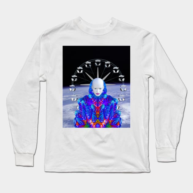 Fairground in Space Long Sleeve T-Shirt by icarusismartdesigns